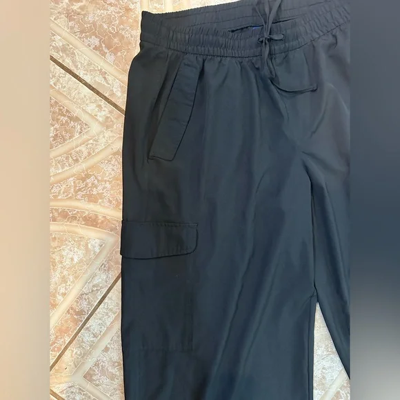 Old Navy Quick Dry StretchTech Black Wide Leg Pants High Waisted - Picture 3 of 9